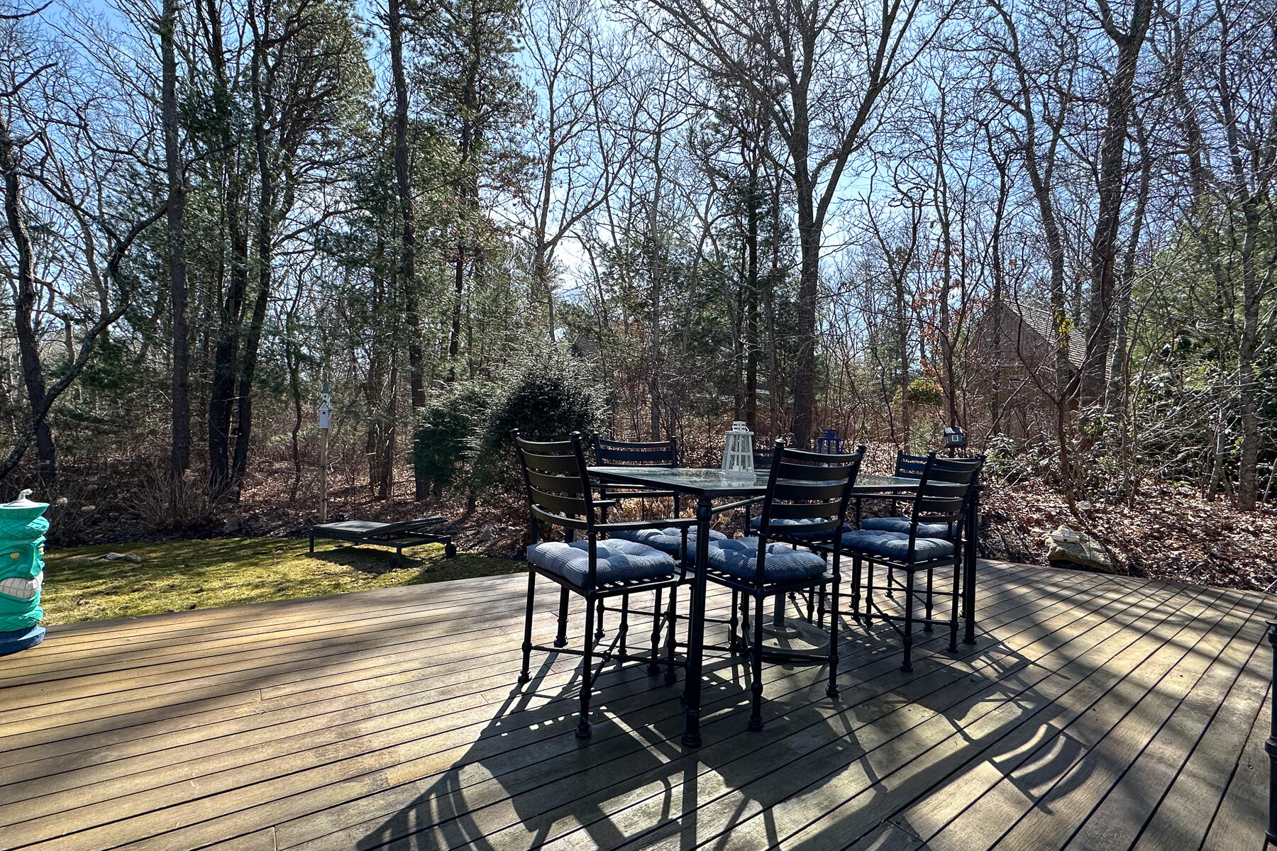 1 Country Farm Road Forestdale, MA 02644 - Photo 42 of 54 a view of a backyard dining space with furniture