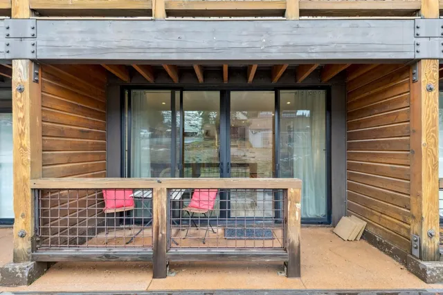 a view of outdoor space and deck