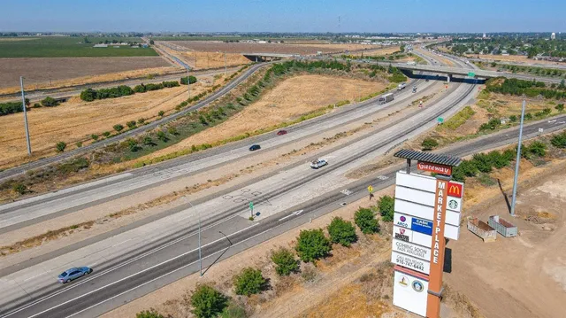 a view of an ocean view and city view