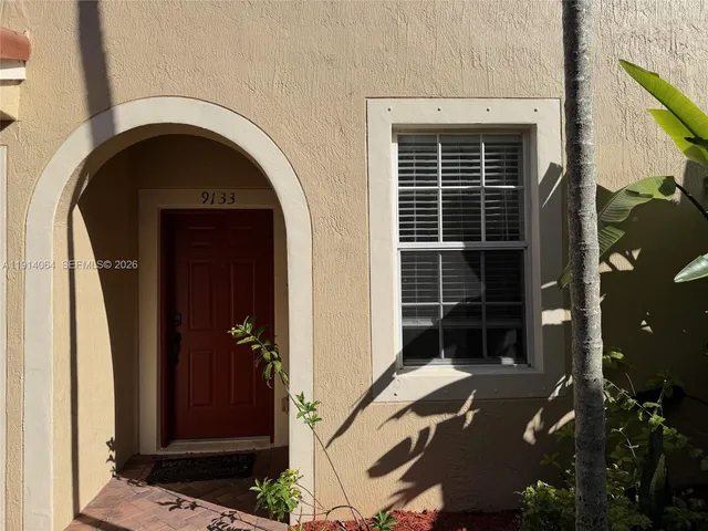 a view of a door of the house