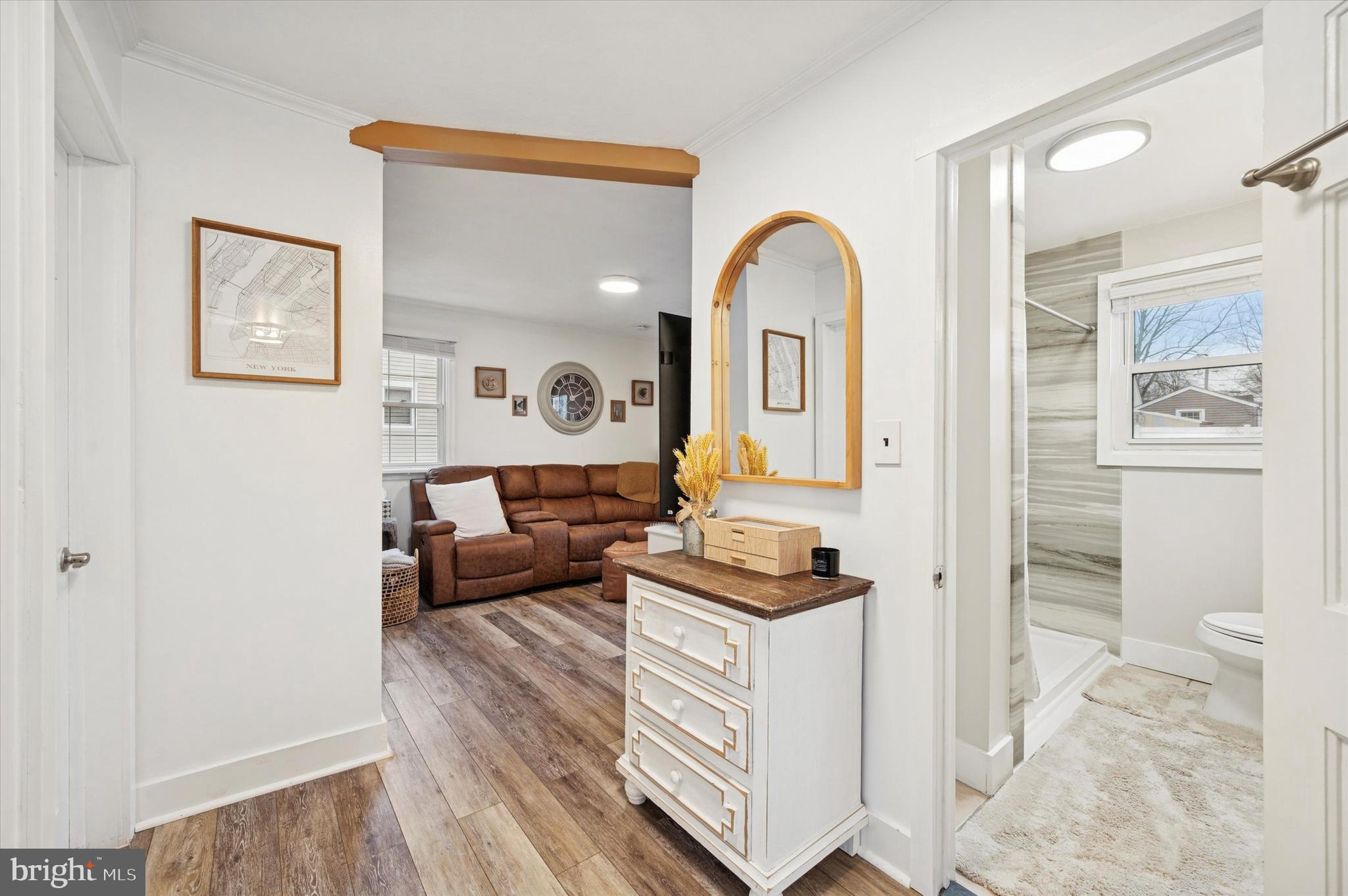 508 5th Avenue Barrington, NJ 08007 - Photo 17 of 28 a view of living room filled with furniture and wooden floor
