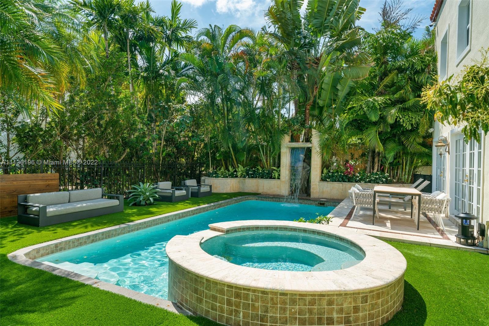 5852 Pine Tree Drive Miami Beach, FL 33140 - Photo 43 of 53 a view of a swimming pool with a patio