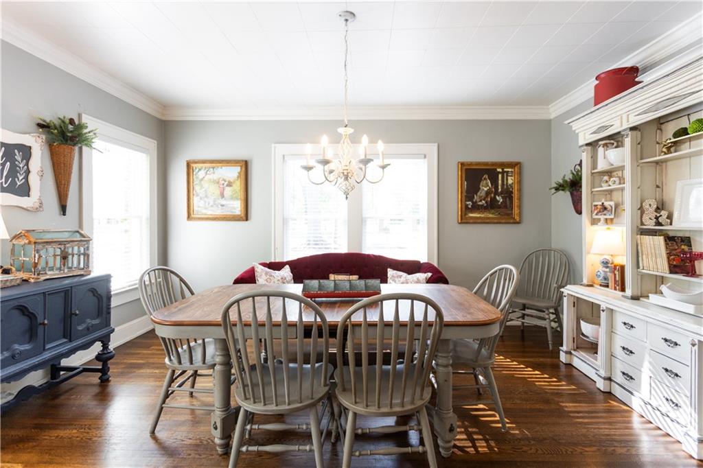 346 North Cherokee Road Social Circle, GA 30025 - Photo 12 of 71 a view of a dining room with furniture window and wooden floor