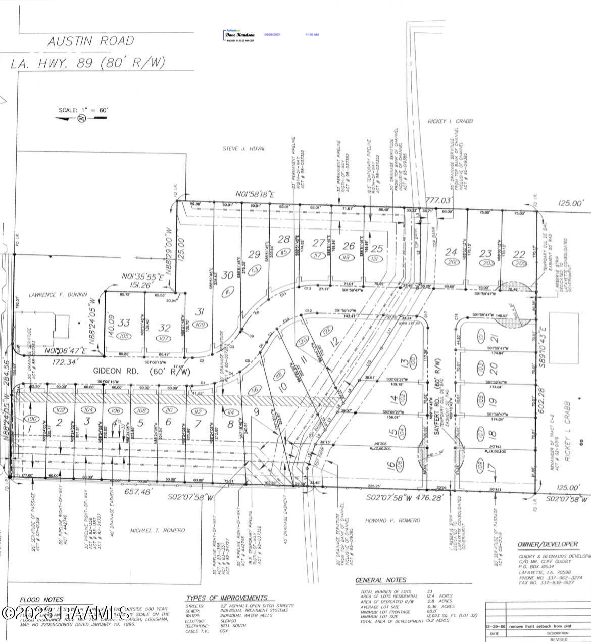 111 Gideon Road Youngsville, LA 70592 - Photo 5 of 5 Plat