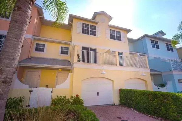 an aerial view of a house with swimming pool