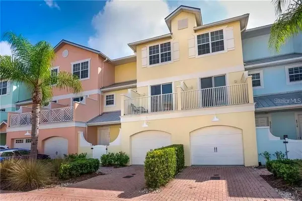 a view of a hallway with a door