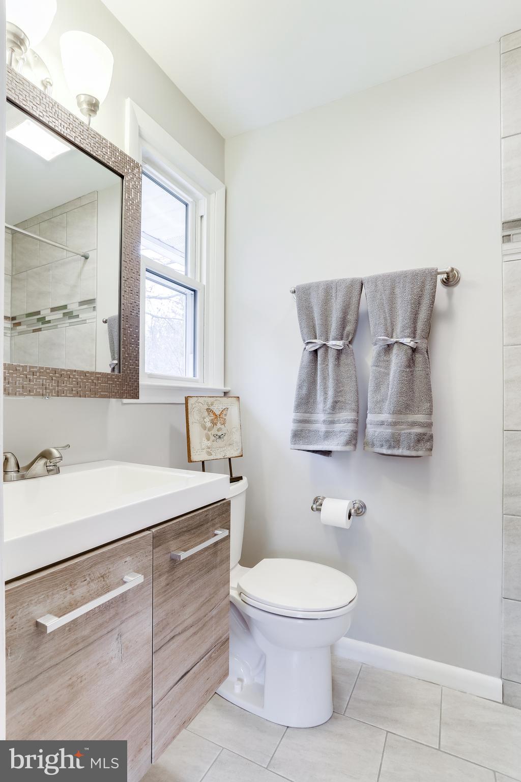 221 Coldbrook Road Lutherville-Timonium, MD 21093 - Photo 14 of 37 Master Bath W/Ceramic Floor and Shower