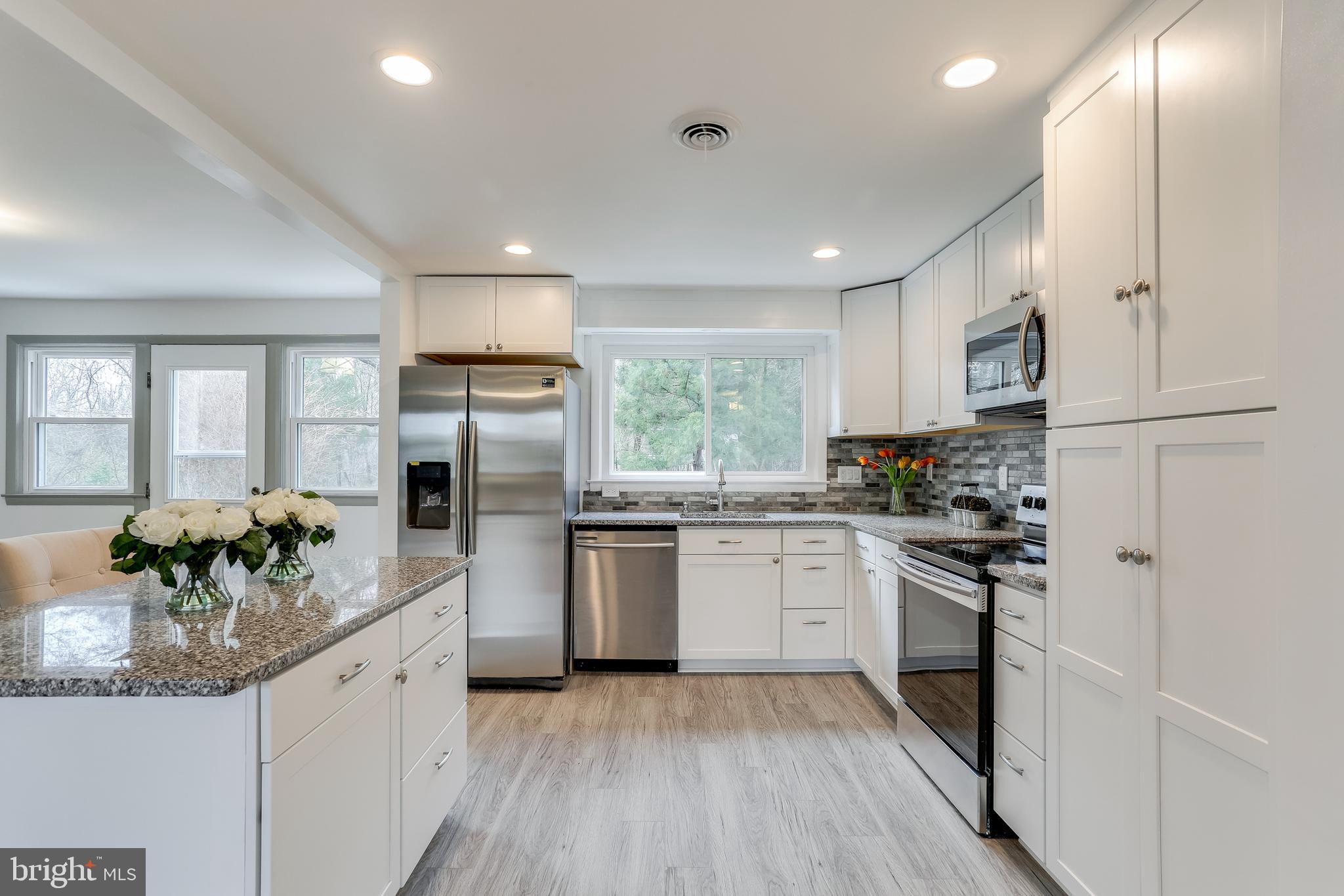 221 Coldbrook Road Lutherville-Timonium, MD 21093 - Photo 25 of 37 Kitchen w/Pantry & Luxury Waterproof Floor.
