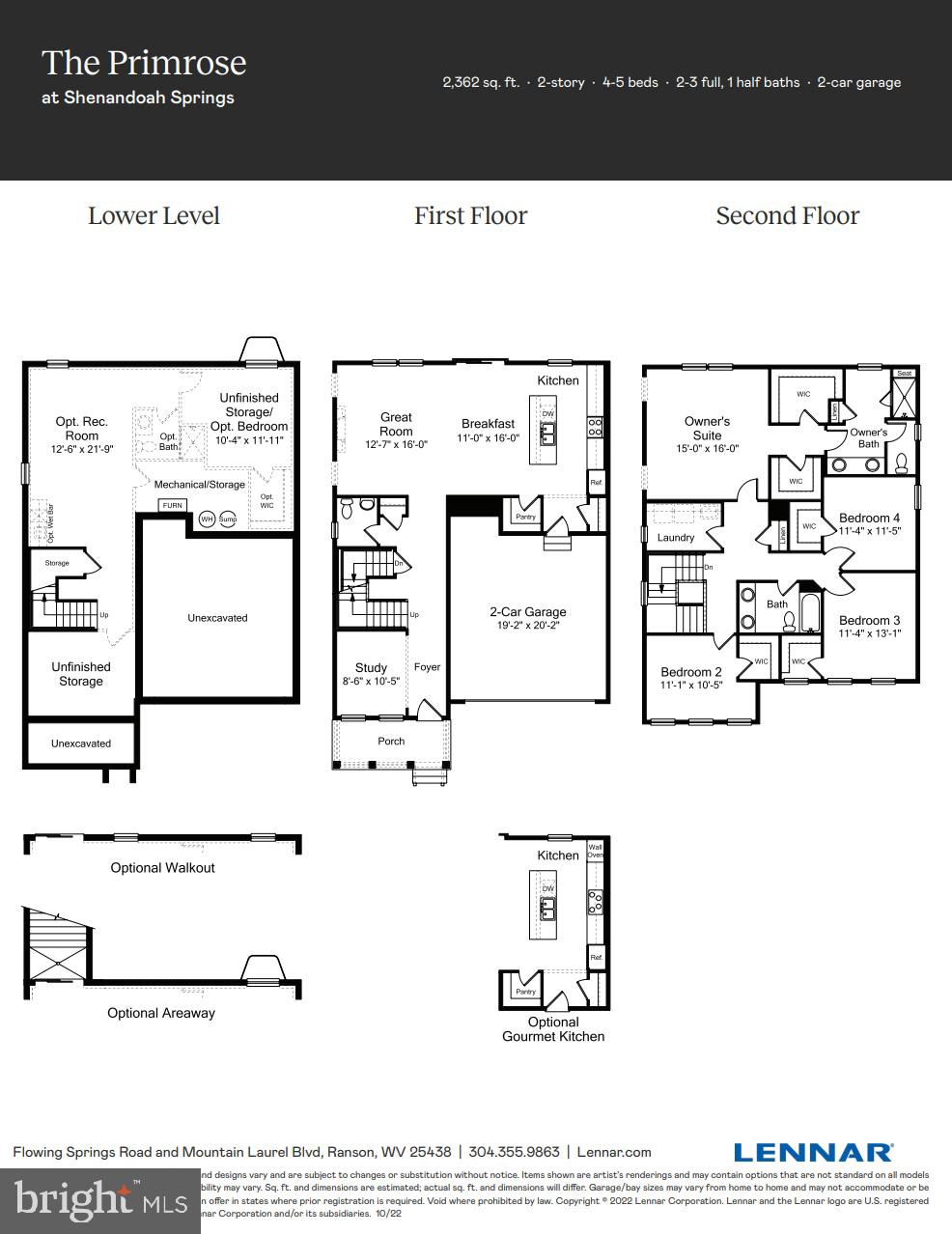 11 Short Branch Drive Ranson, WV 25438 - Photo 2 of 2 Primrose Floor Plan