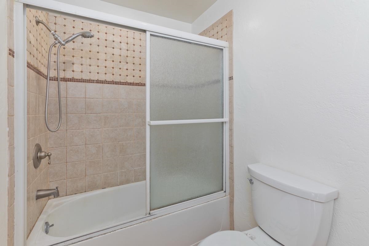 286 Old Mammoth Road, Unit 59 Mammoth Lakes, CA 93546 - Photo 15 of 31 a bathroom with a shower and a toilet