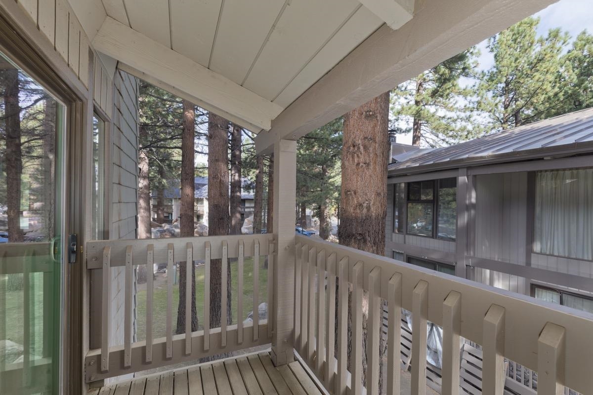 286 Old Mammoth Road, Unit 59 Mammoth Lakes, CA 93546 - Photo 22 of 31 a view of a house with a porch