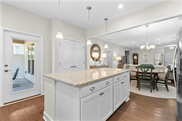 a view of a kitchen counter space