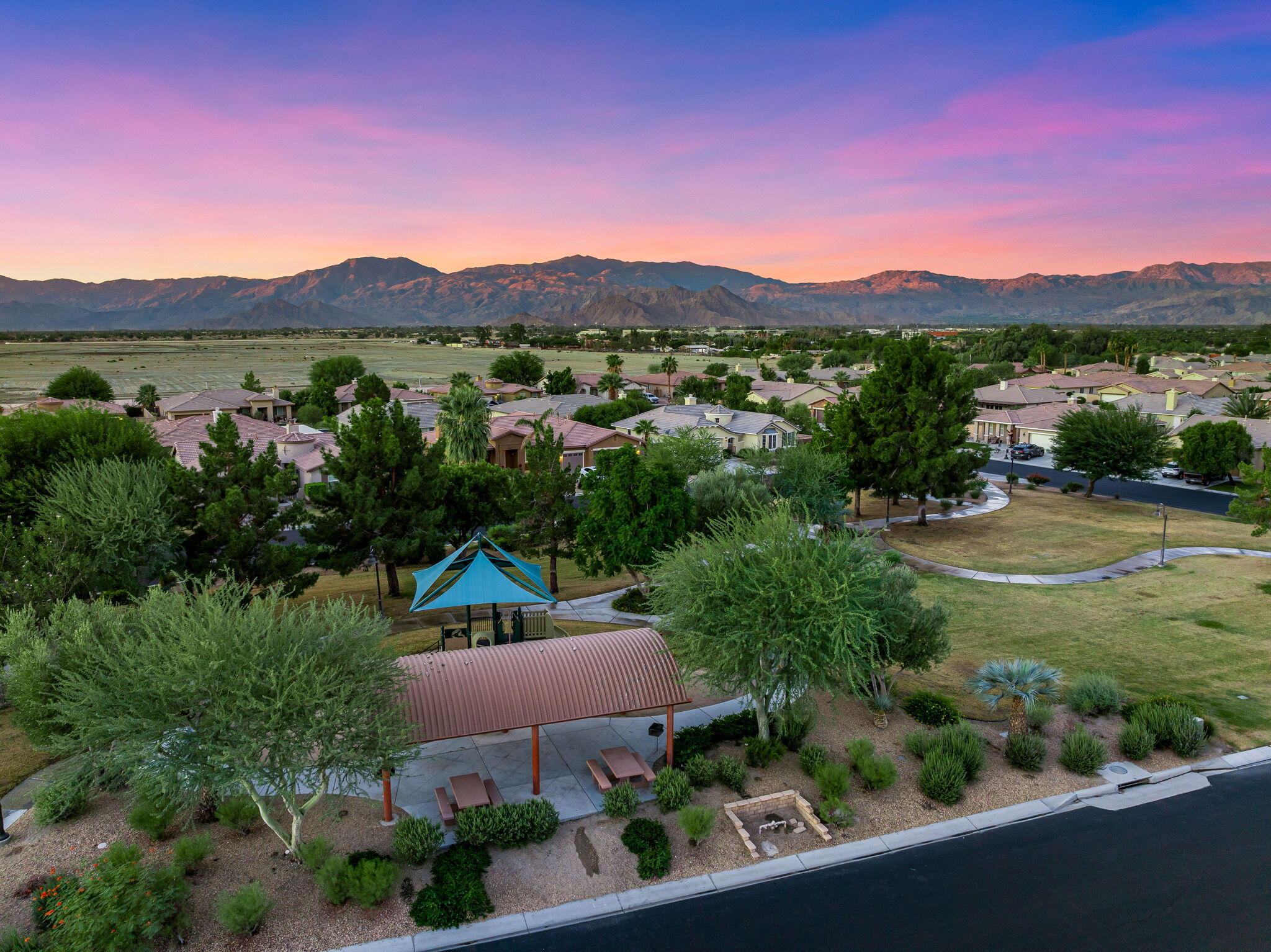80510 Denton Drive Indio, CA 92203 - Photo 14 of 80 a view of houses with outdoor space and mountain view