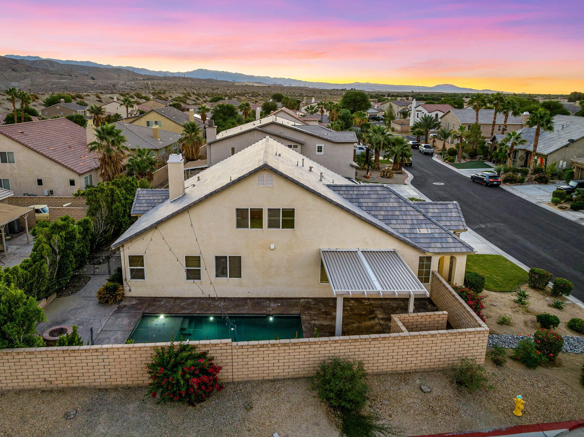 80510 Denton Drive Indio, CA 92203 - Photo 6 of 80 an aerial view of a house with a yard