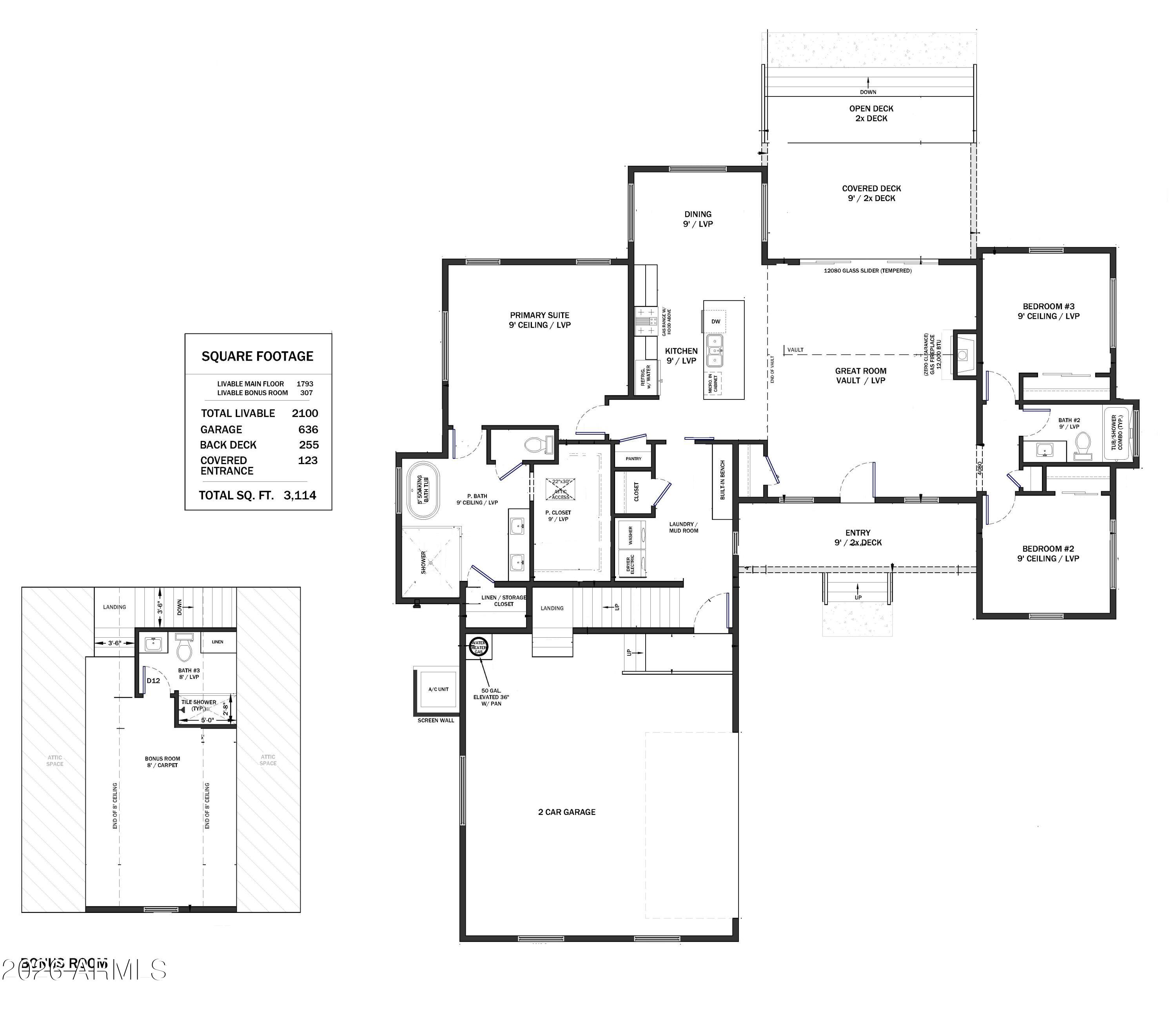 2540 West Pinegrass Road Show Low, AZ 85901 - Photo 19 of 19 FLoor plan with bonus room
