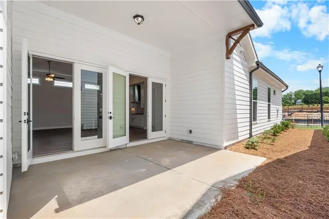 a view of a house with a outdoor space