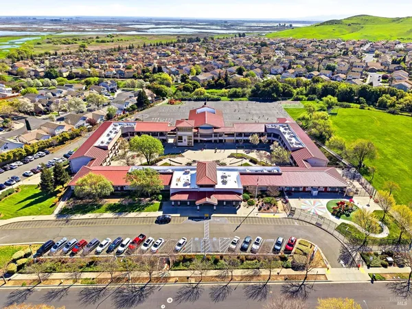 a view of a play house with a swimming pool