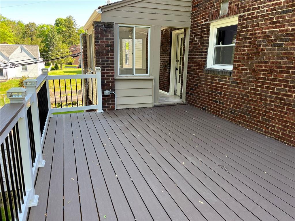 300 Highland Road Pittsburgh, PA 15235 - Photo 20 of 40 a view of outdoor space with deck and hardwood