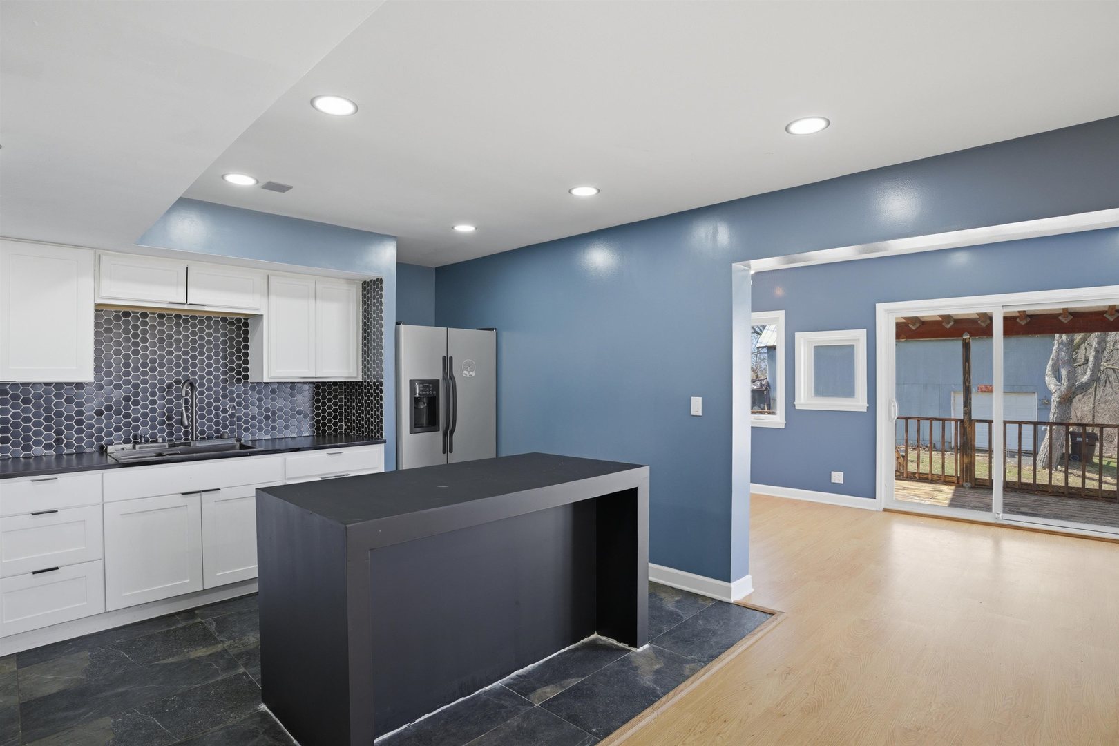 17N620 Ketchum Road Hampshire, IL 60140 - Photo 17 of 50 a kitchen with stainless steel appliances granite countertop a sink and a refrigerator