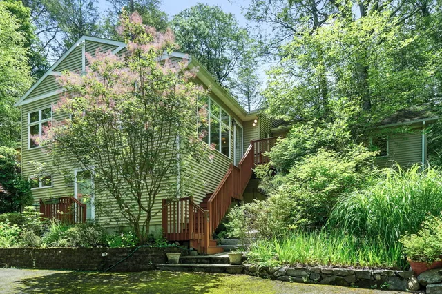 a plant is in front of a house
