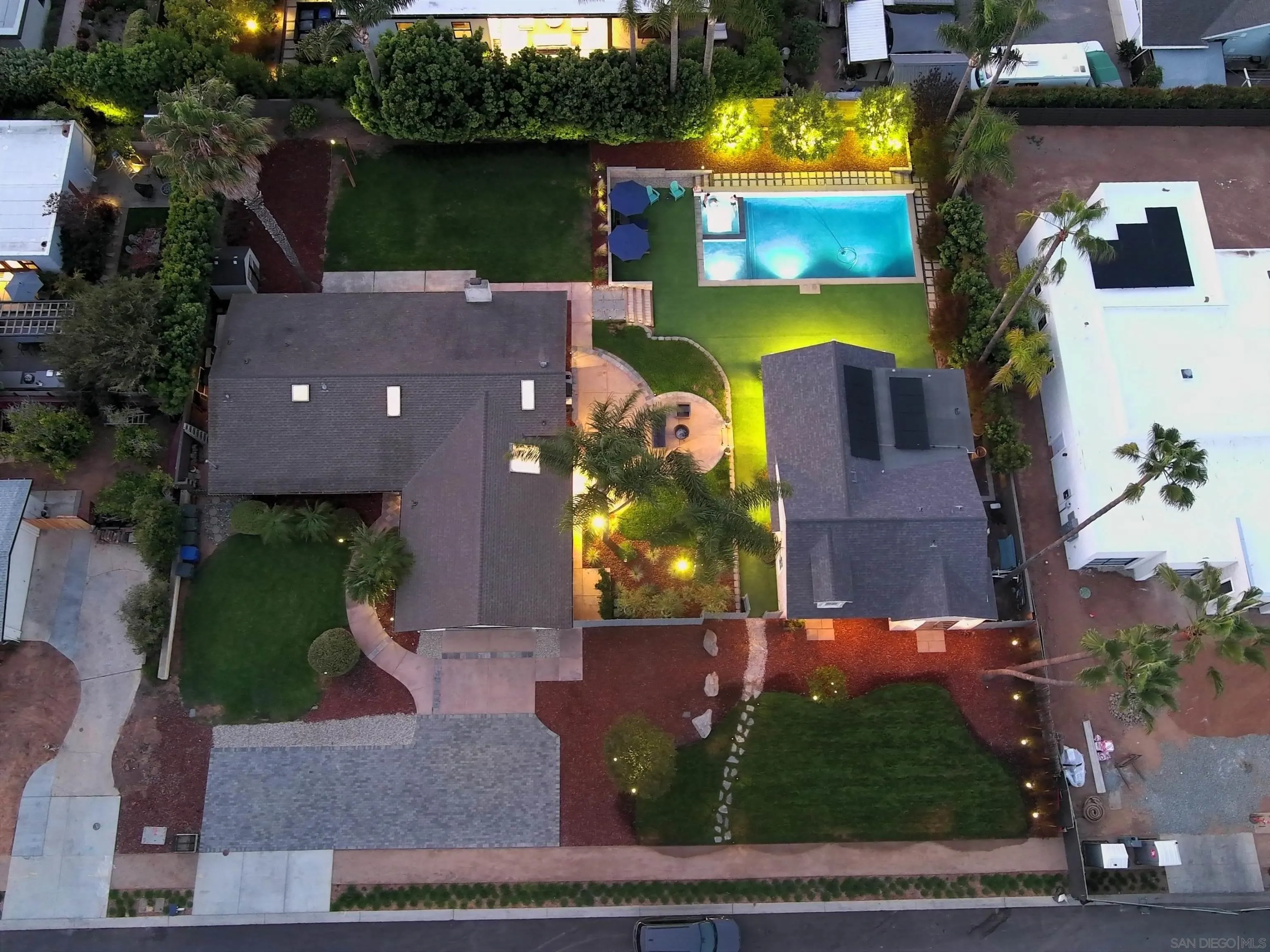 420-422 Bell Rnch Road Solana Beach, CA 92075 - Photo 60 of 71 an aerial view of a house with a yard and large tree