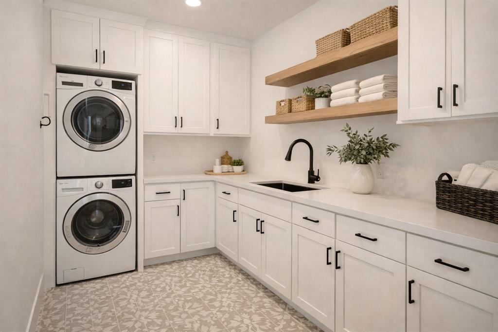 1630 Murphy Street Oviedo, FL 32765 - Photo 14 of 22 a utility room with sink dryer and washer