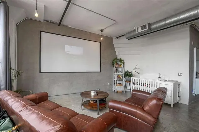 a outdoor living space with furniture