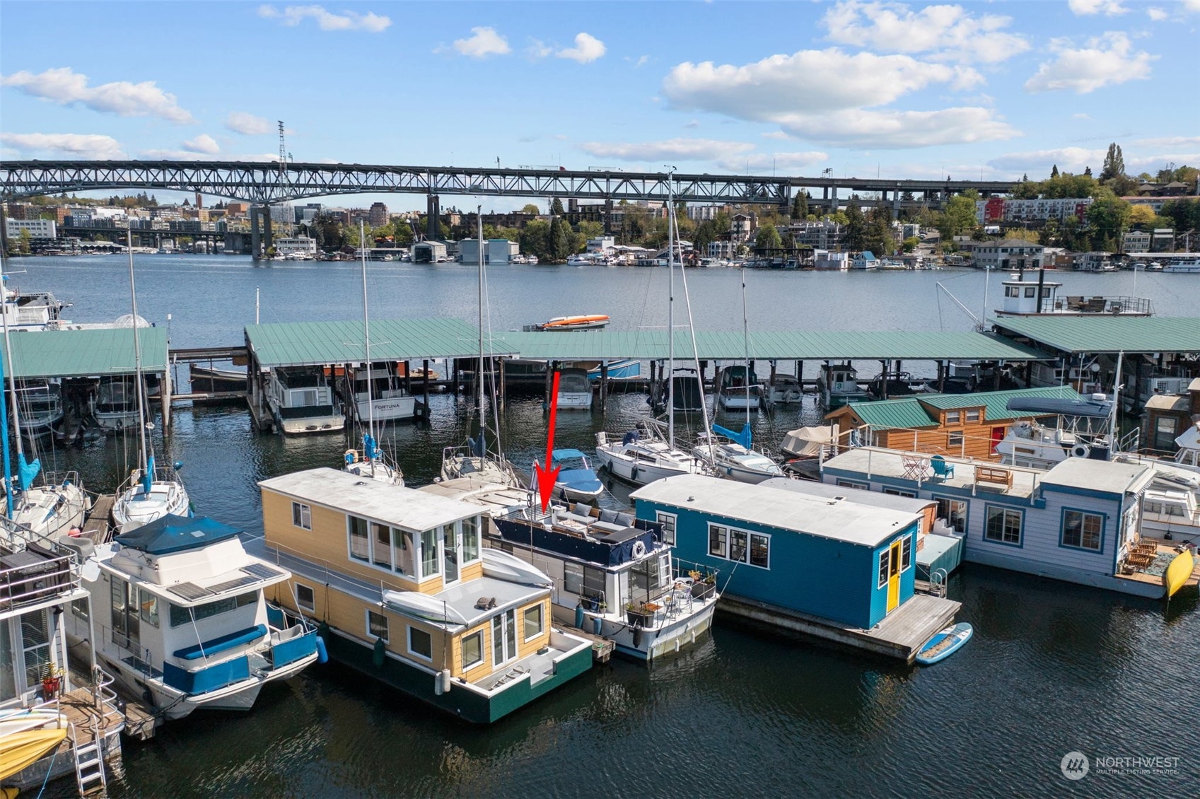 2401 North Northlake Way, Unit E6 Seattle, WA 98103 - Photo 23 of 25 a view of a roof deck with patio