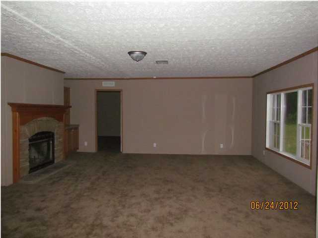 5825 Bush Road Baker, FL 32531 - Photo 3 of 27 an empty room with fireplace and windows