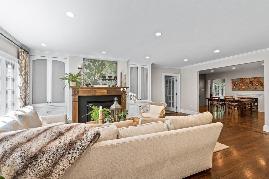 25 Emerson Road Wellesley, MA 02481 - Photo 17 of 42 a living room with furniture and a fireplace