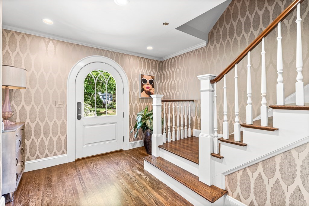 25 Emerson Road Wellesley, MA 02481 - Photo 3 of 42 a view of an entryway with staircase