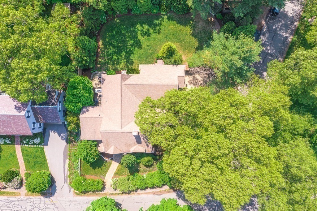 25 Emerson Road Wellesley, MA 02481 - Photo 35 of 42 an aerial view of a house with a yard