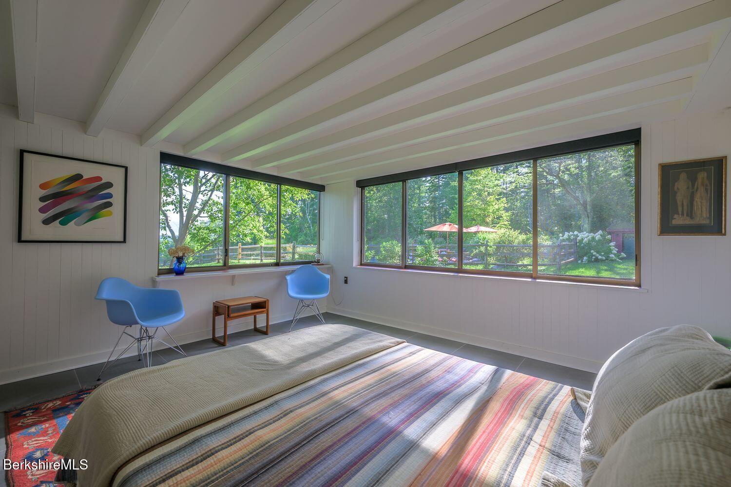 651 Hayes Hill Road New Marlborough, MA 01244 - Photo 36 of 75 GUEST BEDROOM WITH VIEWS TO THE POOL