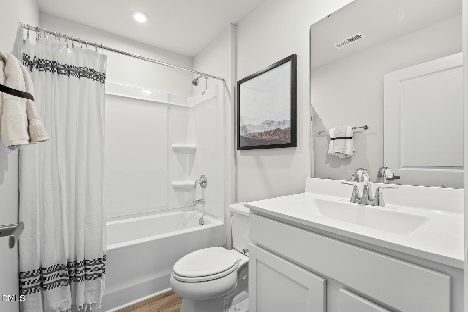3894 Moth Lane Bailey, NC 27807 - Photo 16 of 23 a bathroom with a sink toilet and shower