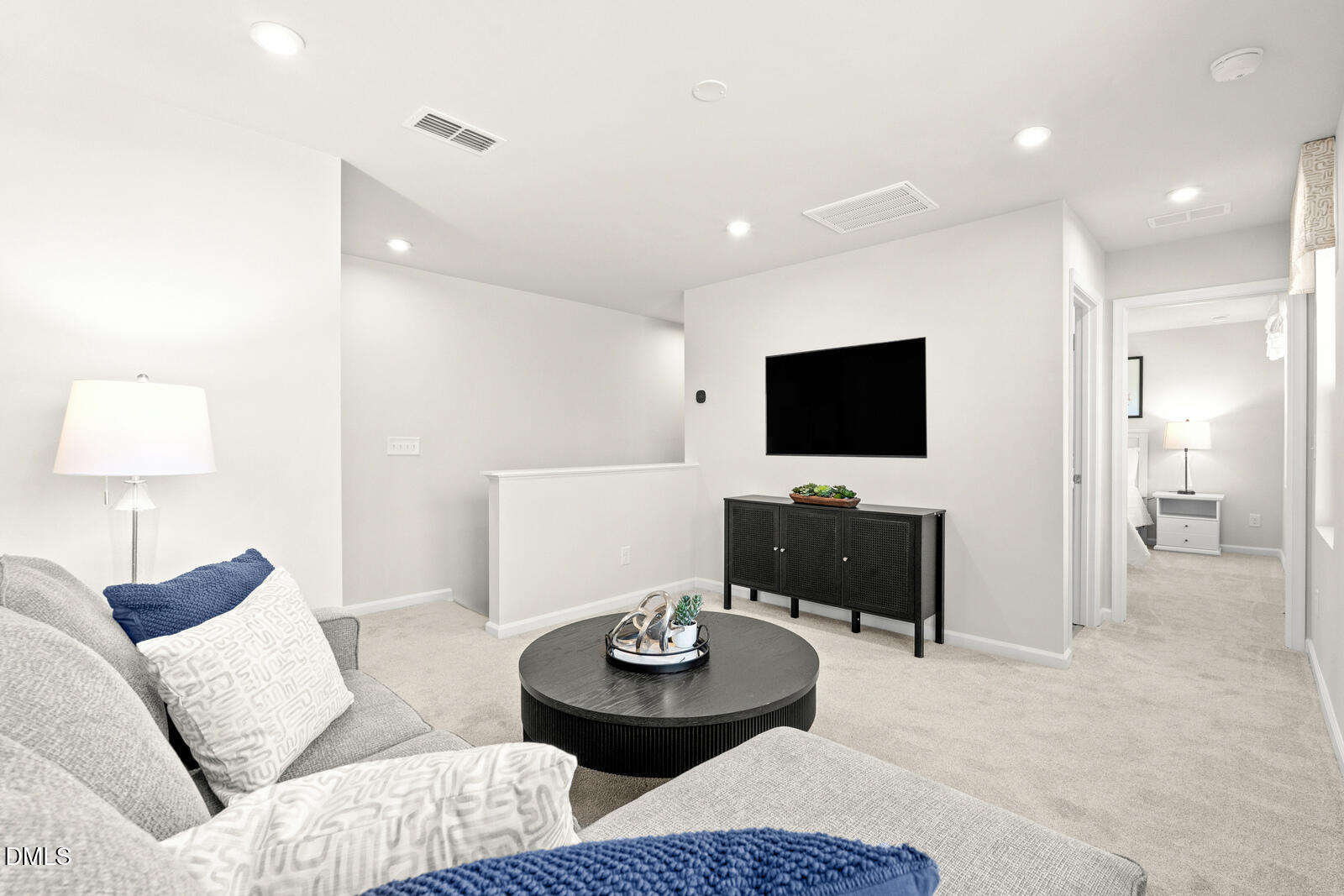 3894 Moth Lane Bailey, NC 27807 - Photo 18 of 23 a living room with furniture and a flat screen tv