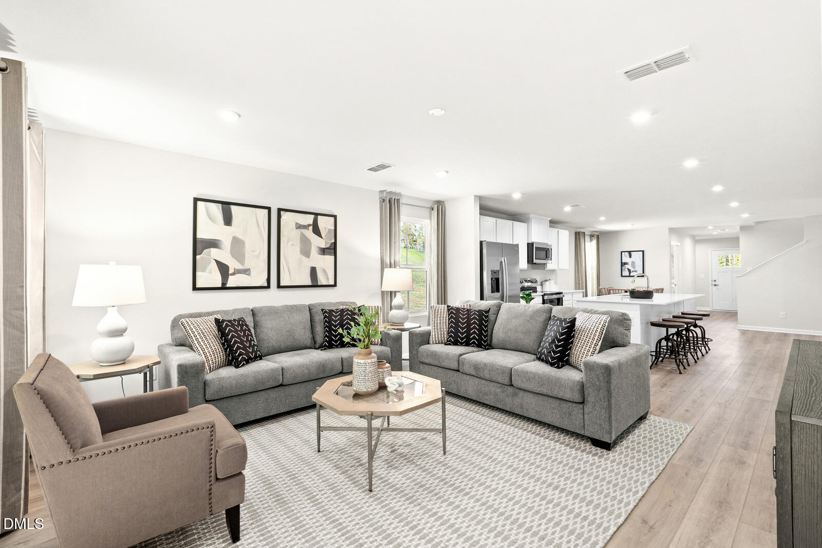 3894 Moth Lane Bailey, NC 27807 - Photo 8 of 23 a living room with furniture white walls and a table