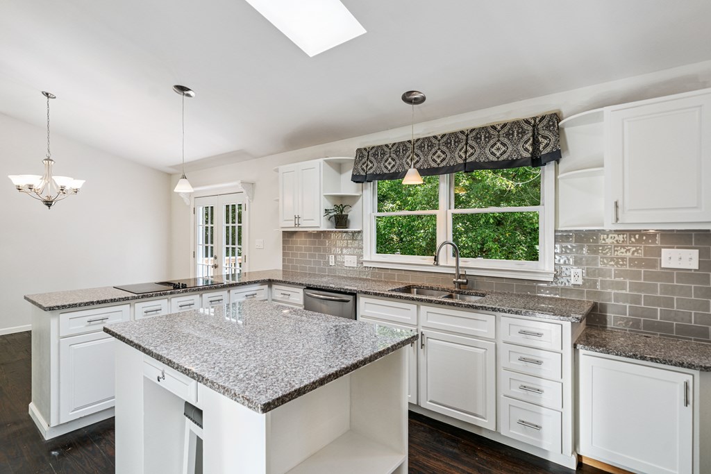 5055 Wright Bridge Road Cumming, GA 30028 - Photo 12 of 39 a kitchen with granite countertop a sink and a window