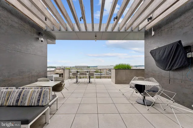 a living room with a couch and a table