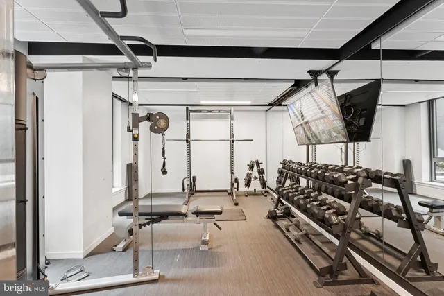 a view of a building with a outdoor sitting space