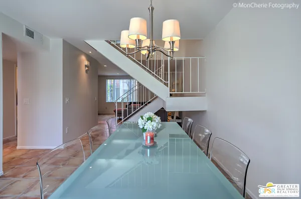 a storage room with cabinets
