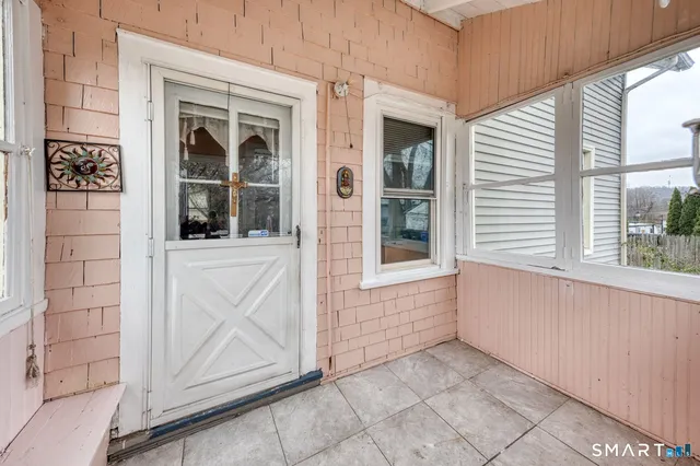 a view of front door of house