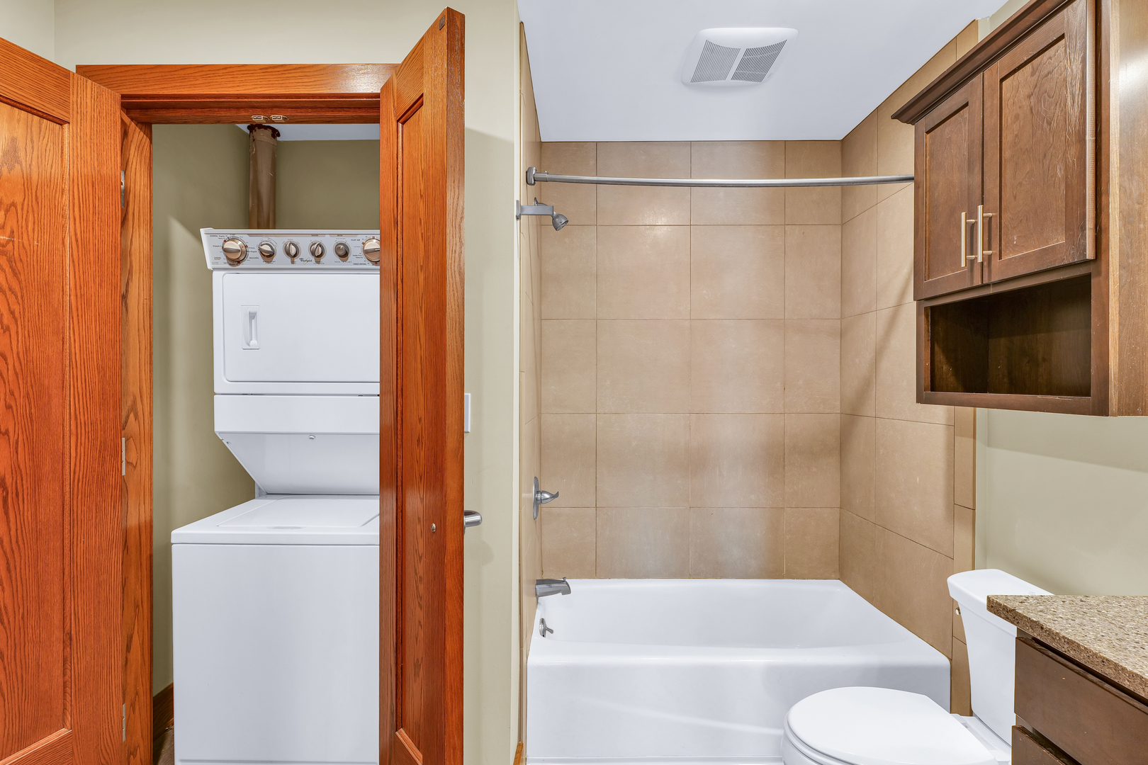 41 East University Avenue Champaign, IL 61820 - Photo 45 of 83 a bathroom with a shower and a toilet