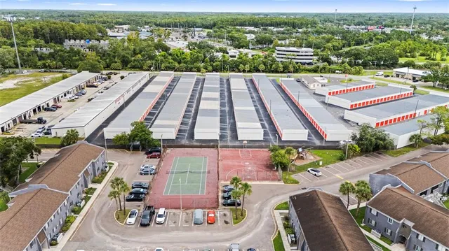 a view of a city from a terrace