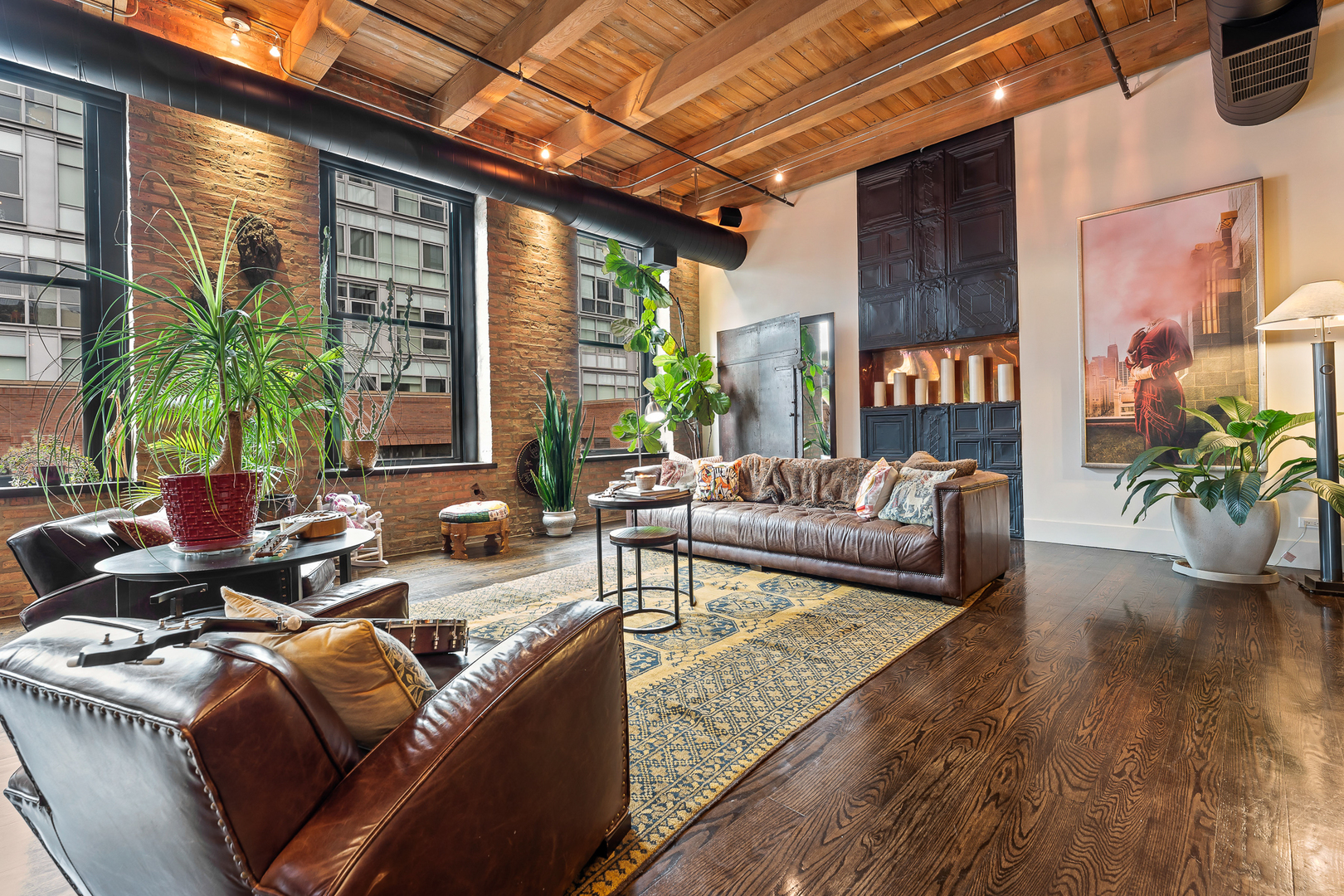 1101 West Lake Street, Unit 5E Chicago, IL 60607 - Photo 7 of 38 a living room with furniture and a large window