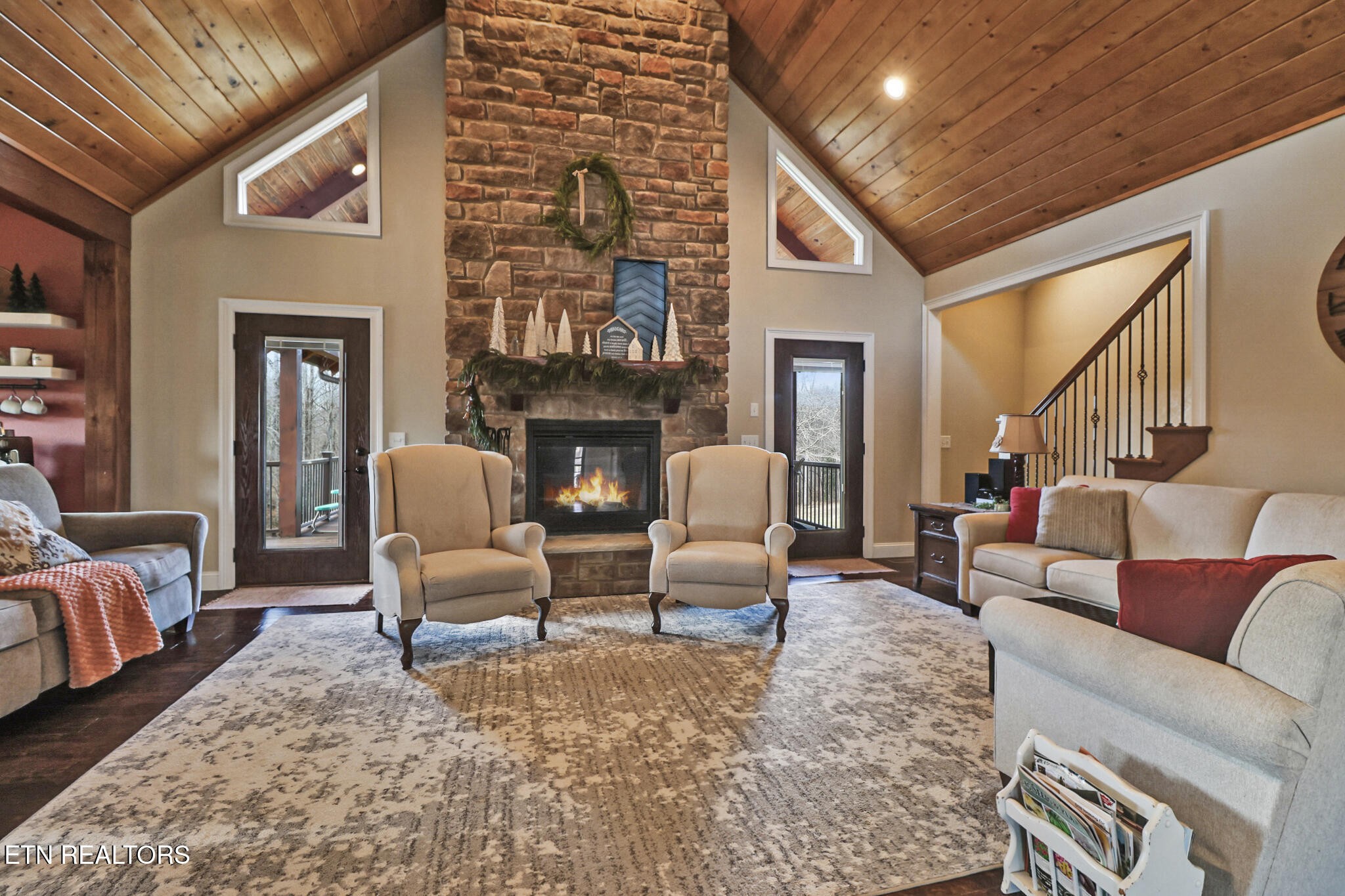 370 Randolph Road Crossville, TN 38571 - Photo 13 of 60 a living room with furniture and a fireplace
