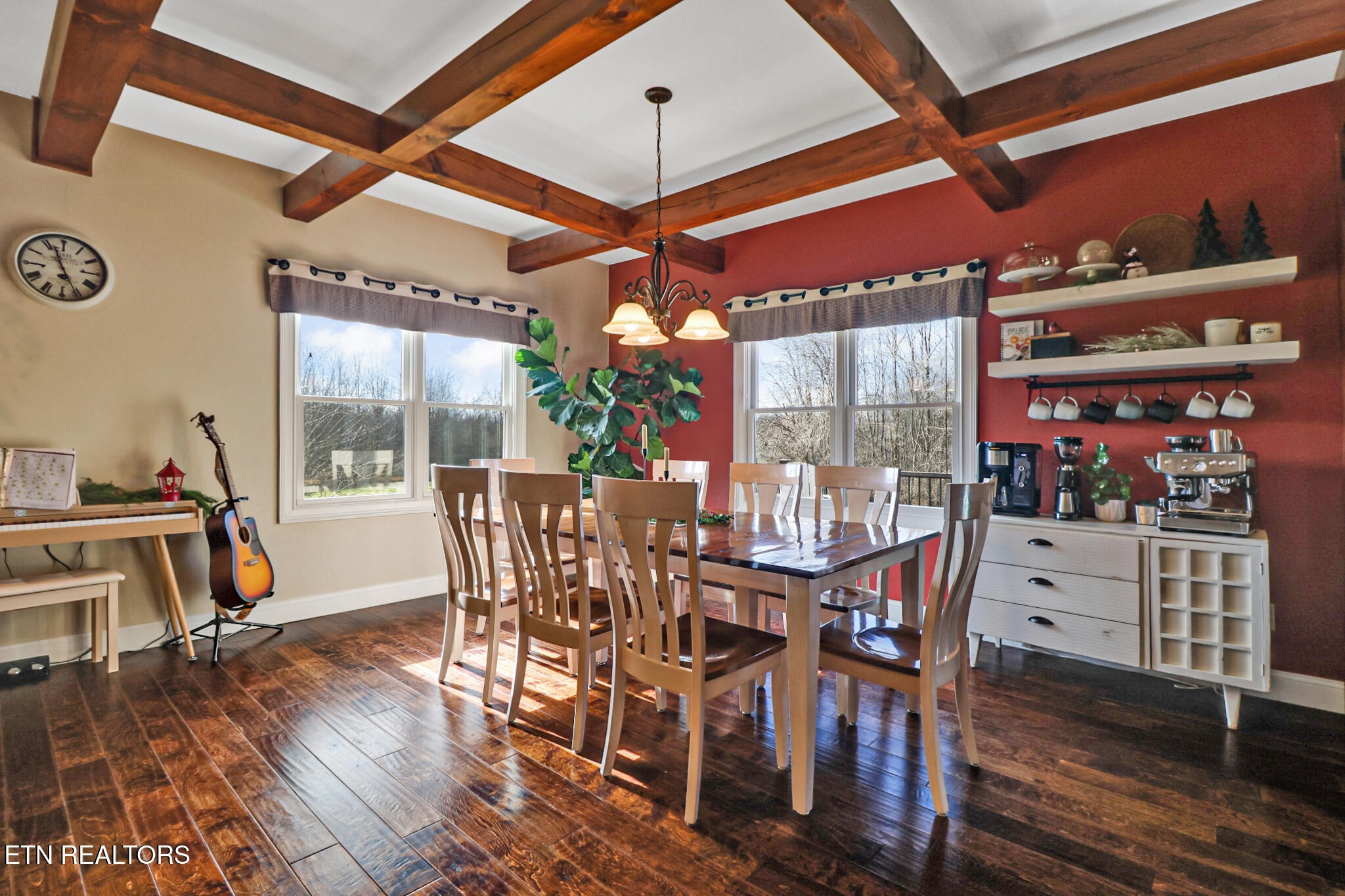 370 Randolph Road Crossville, TN 38571 - Photo 17 of 60 a view of a dining room with furniture window and outside view