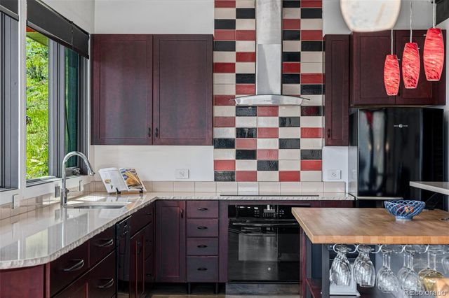 a view of a window in a kitchen
