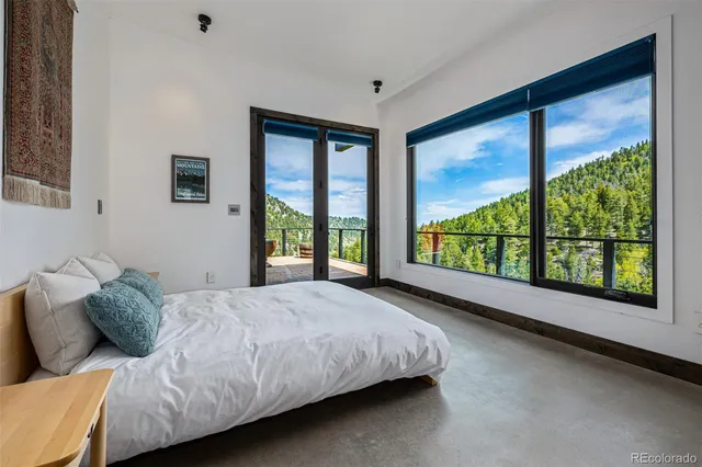 a view of a livingroom with a flat screen tv
