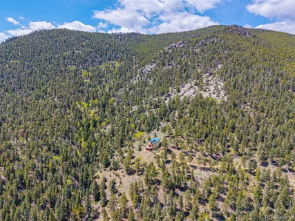 a view of an outdoor space and a mountain view