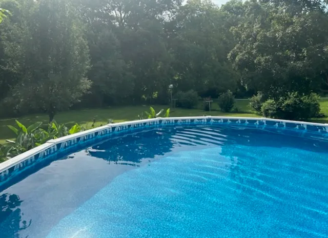 a view of a back yard